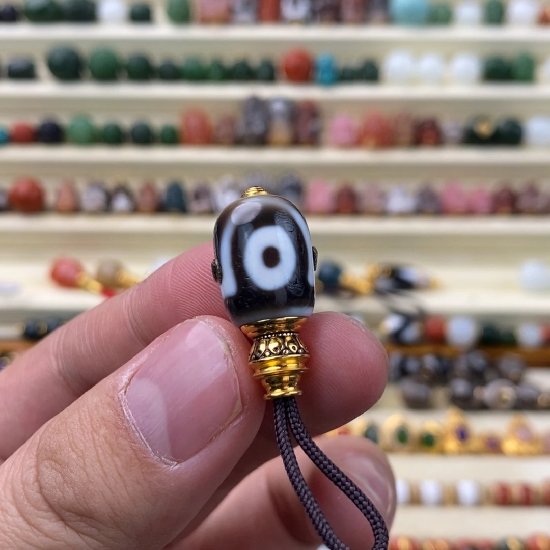 玛瑙/玉髓18K金镶嵌颈饰