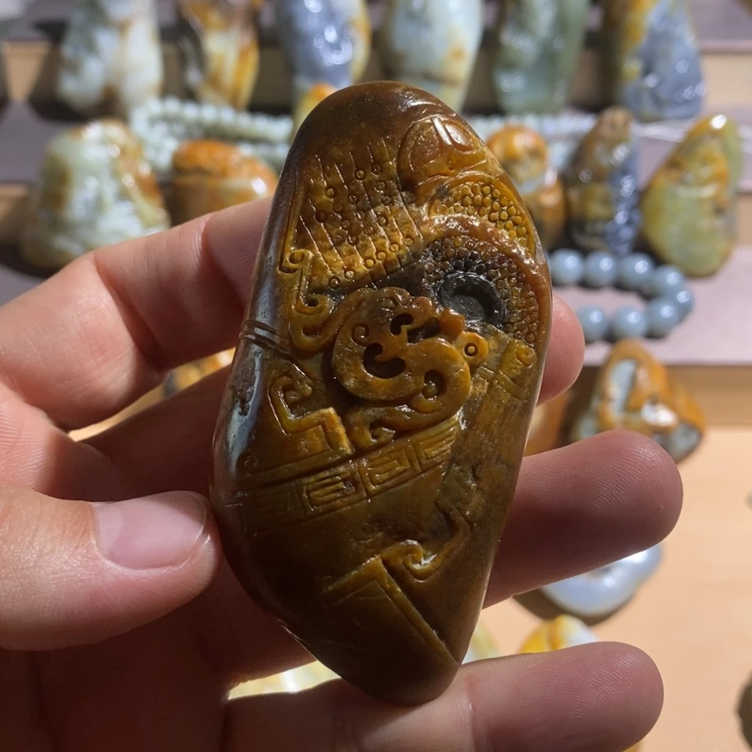 福***照和田玉未镶嵌把件