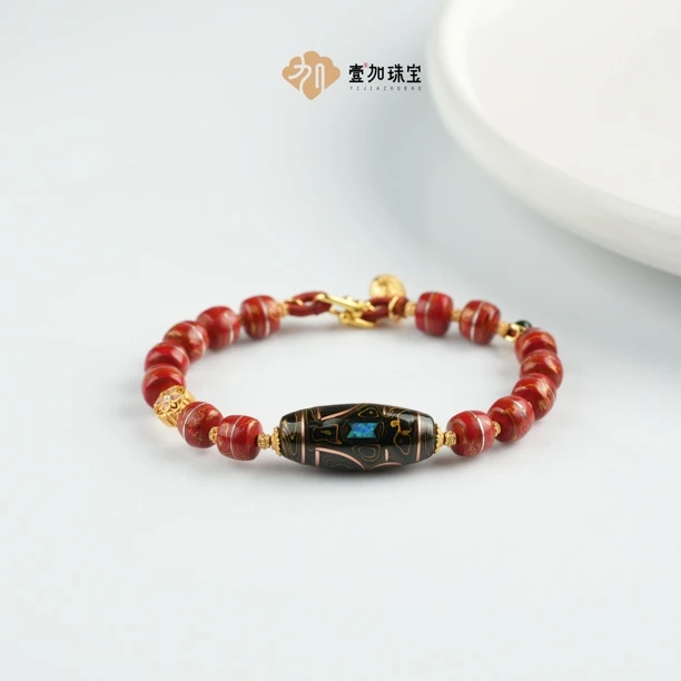 壹加师姐｜大漆财财手串多样性发一0747FA