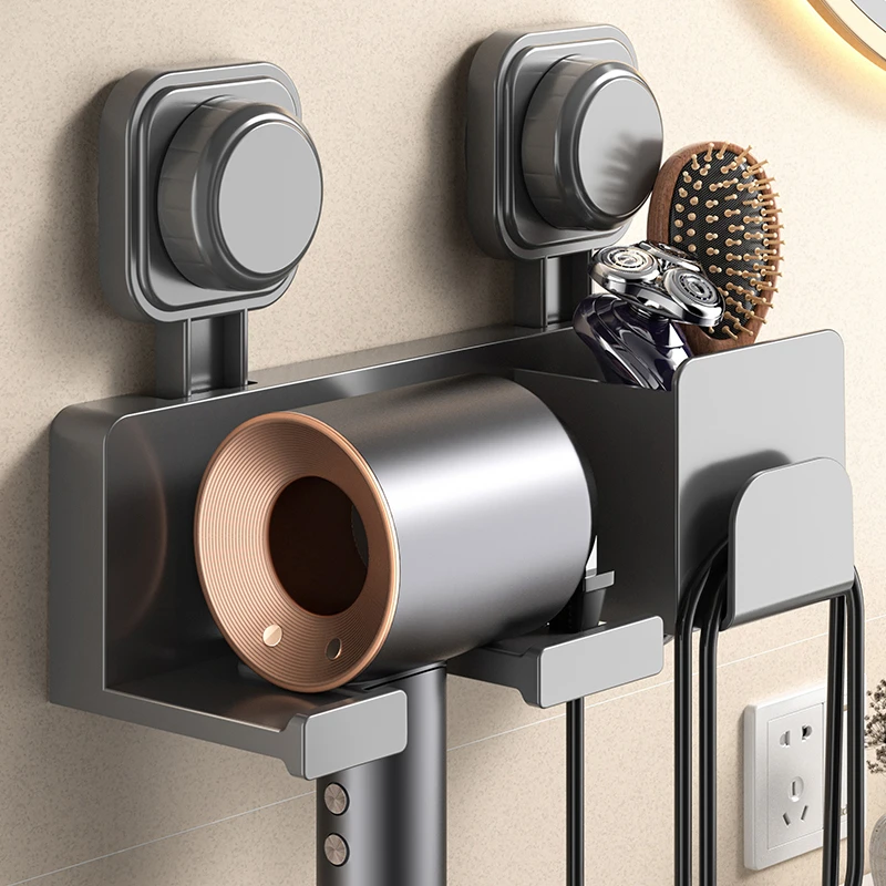 吸盘吹风机置物架风筒架电吹风挂架浴室壁挂风筒支架吹风机支架子