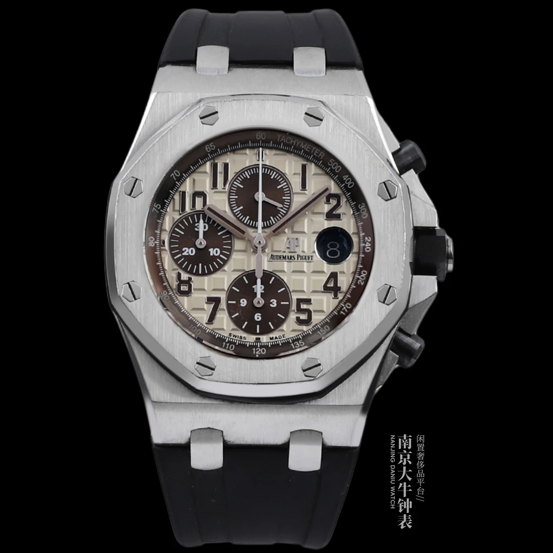 95新 Audemars Piguet/爱彼 橡树离岸26470自动机械42mm有卡无盒