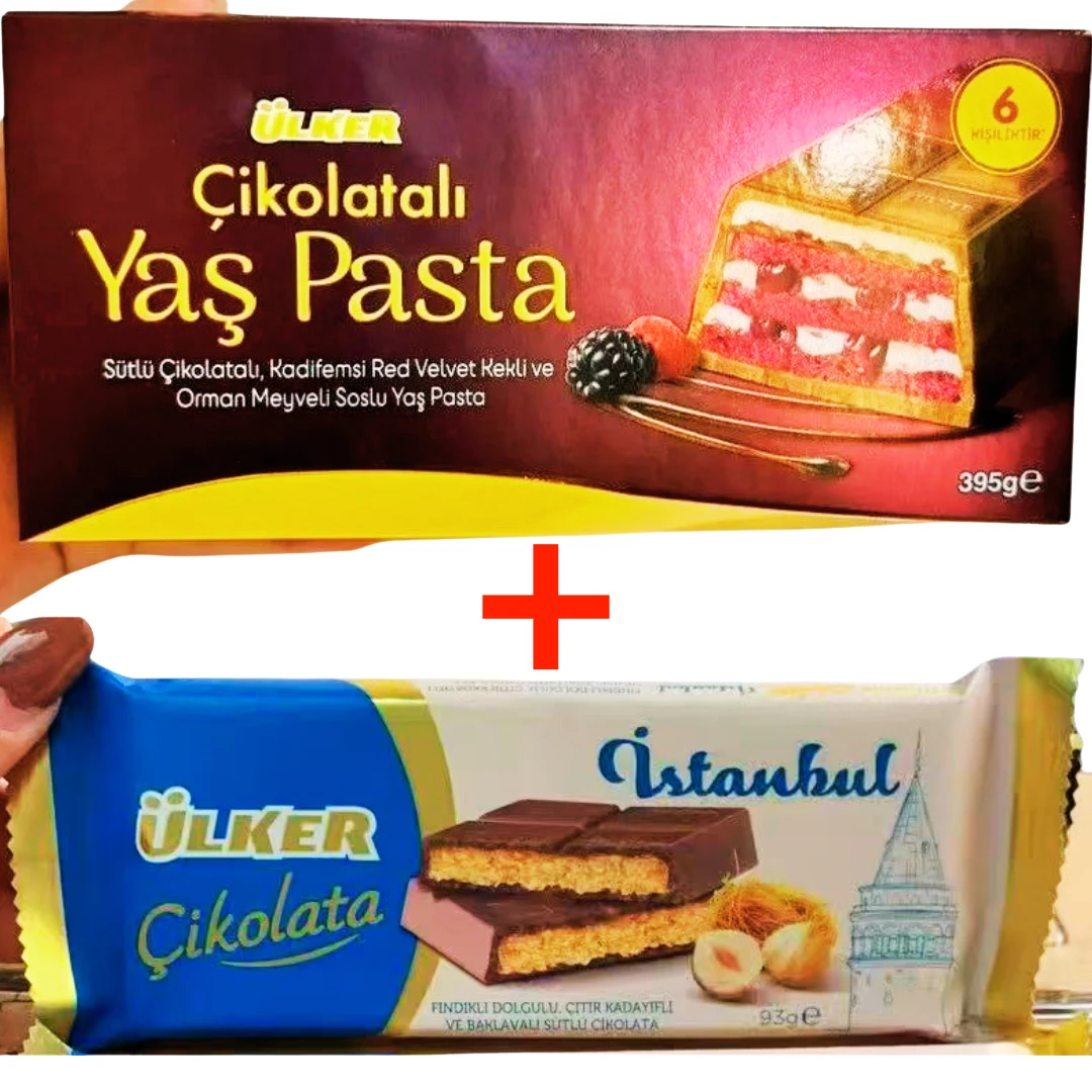 土耳其进口Ulker Yas pasta红丝绒蛋糕巧克力两种网红巧克力 包邮