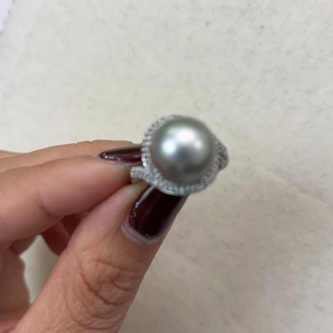 【闪购商品】海水珍珠戒圈银S925镶嵌