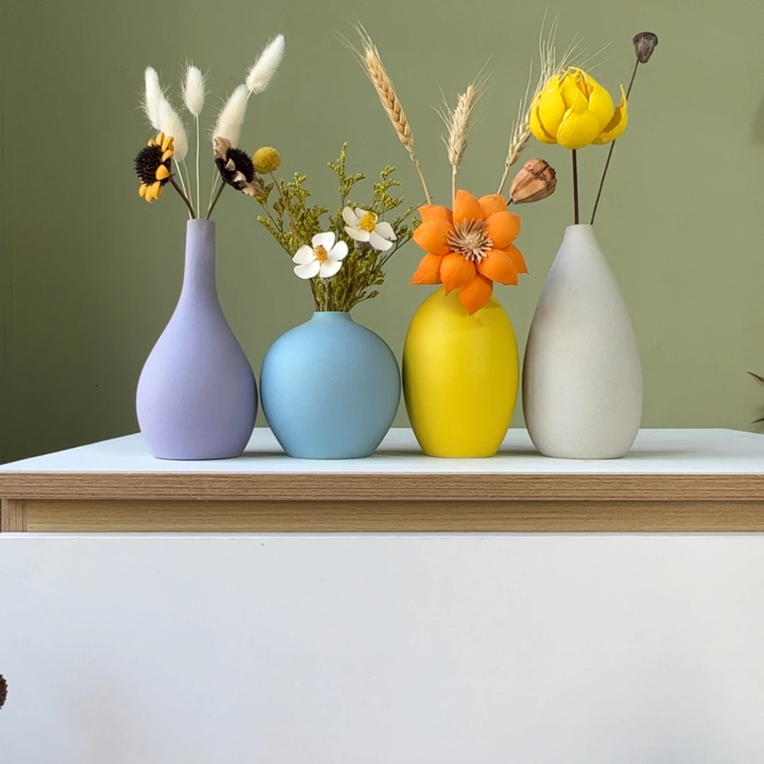 陶瓷花瓶陶瓷花瓶带花高度20-30厘米左右