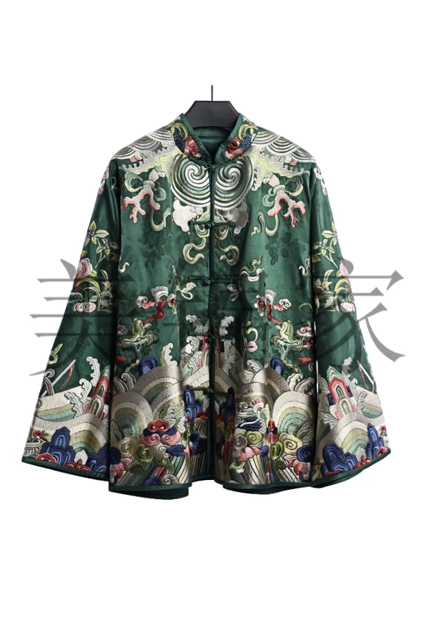 【美锦家】新中式国风刺绣中襟外套251206/250959（二等品不退不换）