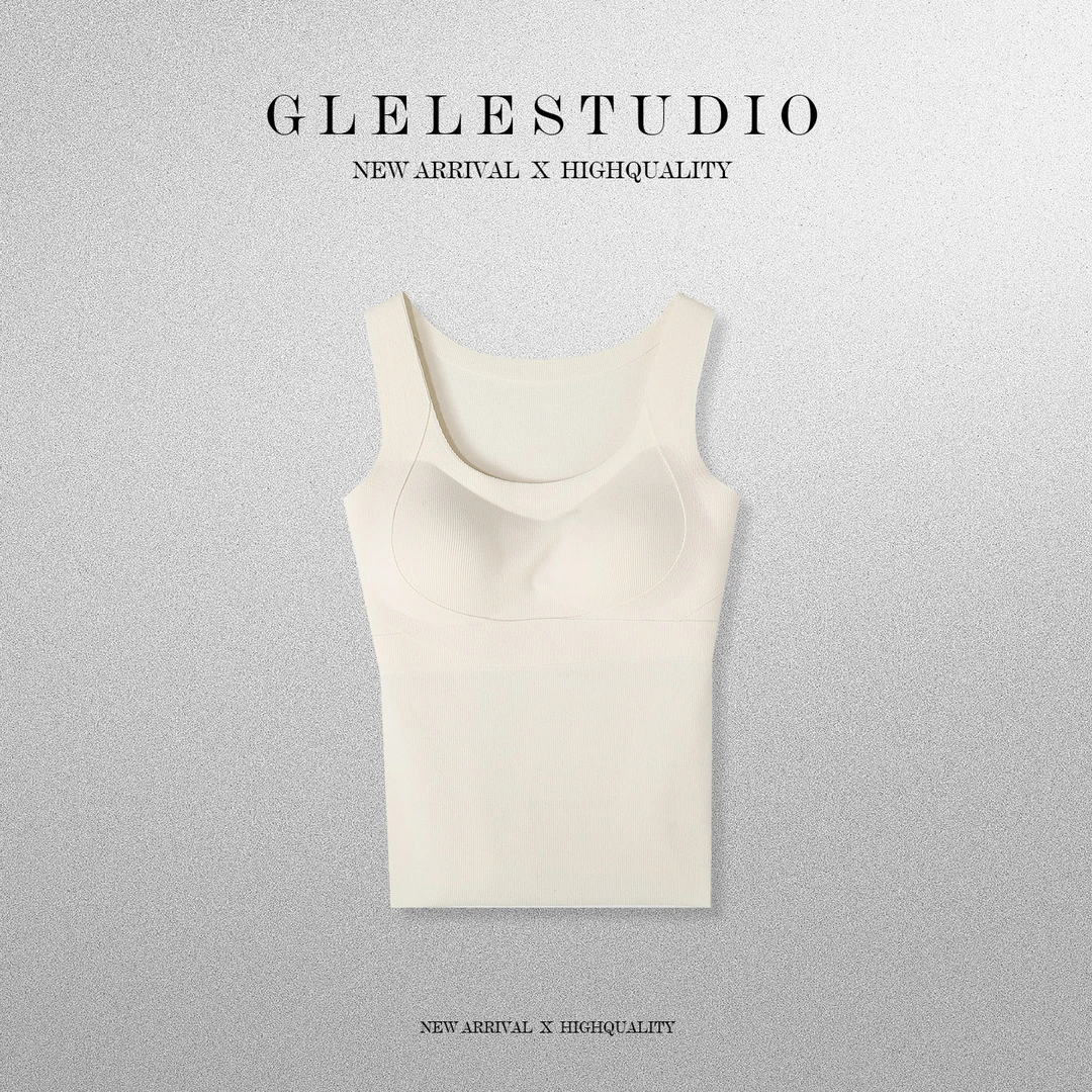 Glele私服「提拉背心」秋冬一体式提拉宽肩背心