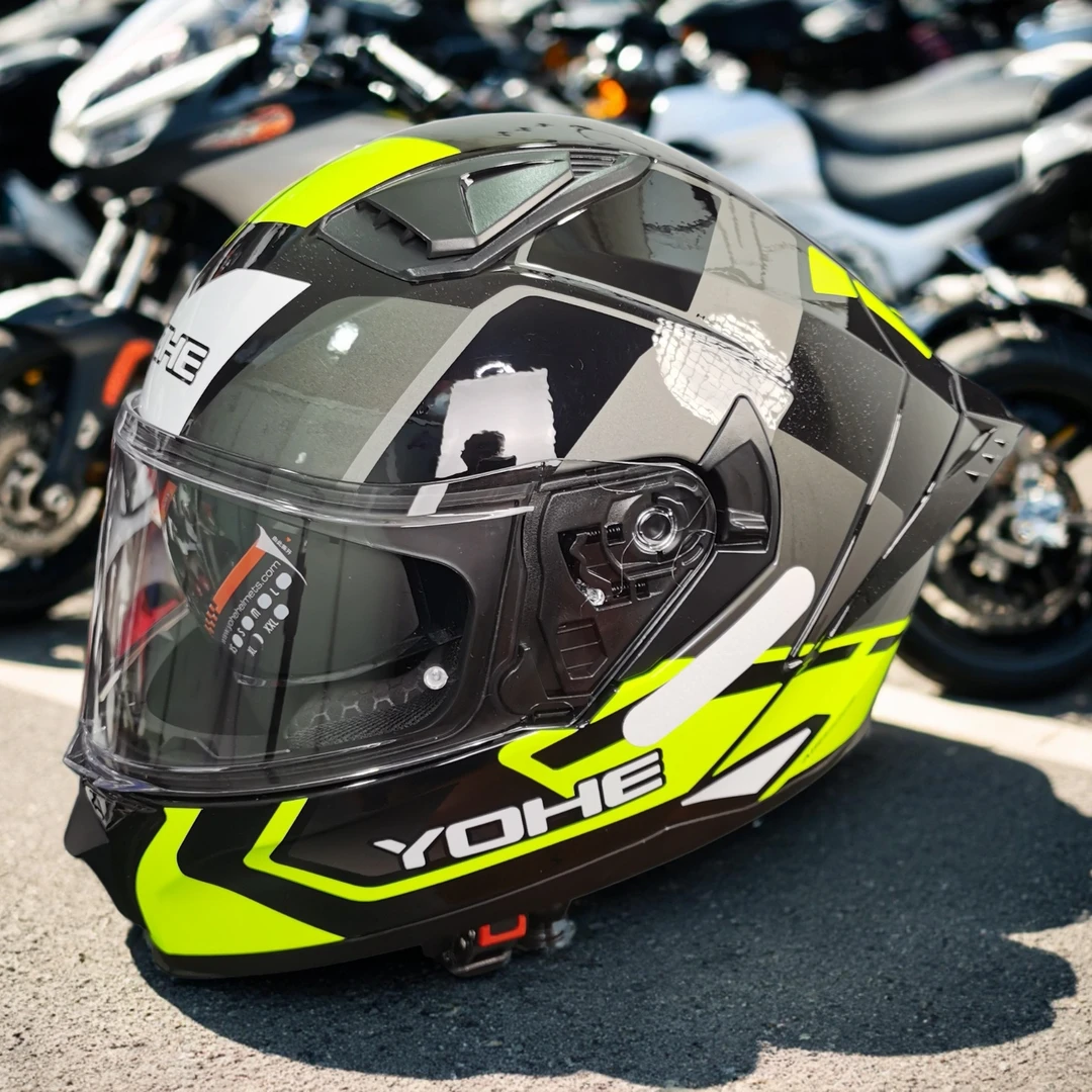 摩托车头盔男女全覆式双镜片四季通用3C认证骑行安全头盔