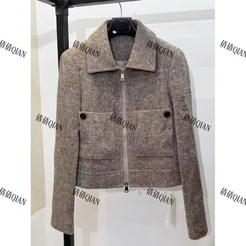 设计感拉链款短外套轻奢风（18Q-83108-584-985）