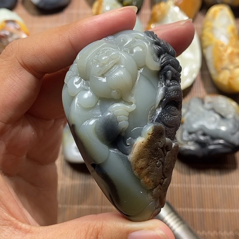 【闪购商品】和田玉把件未镶嵌奔***胖