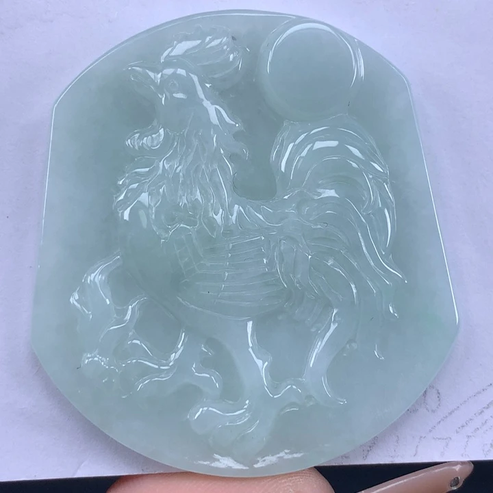 颈饰未镶嵌翡翠鸡