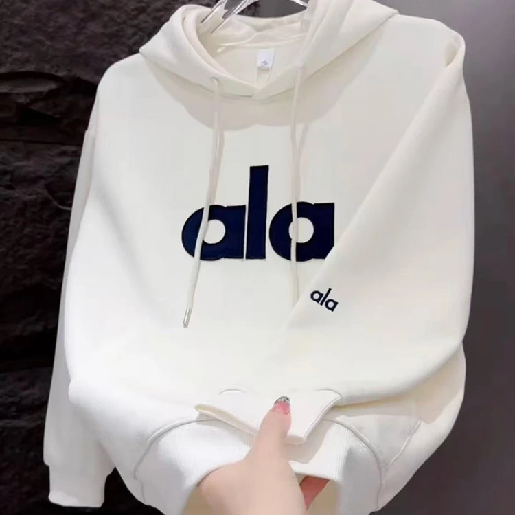 2025春秋季新款时尚连帽字母刺绣卫衣男士潮百搭长袖上衣男加绒