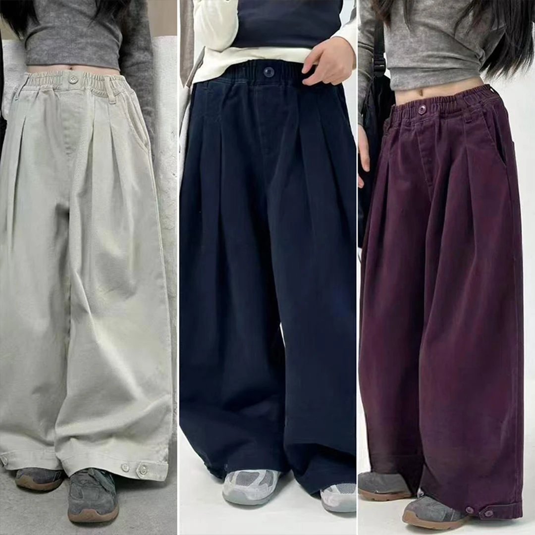 K29448孙小美韩系女童秋装阔腿裤新款儿童裤子春秋大童休闲裤