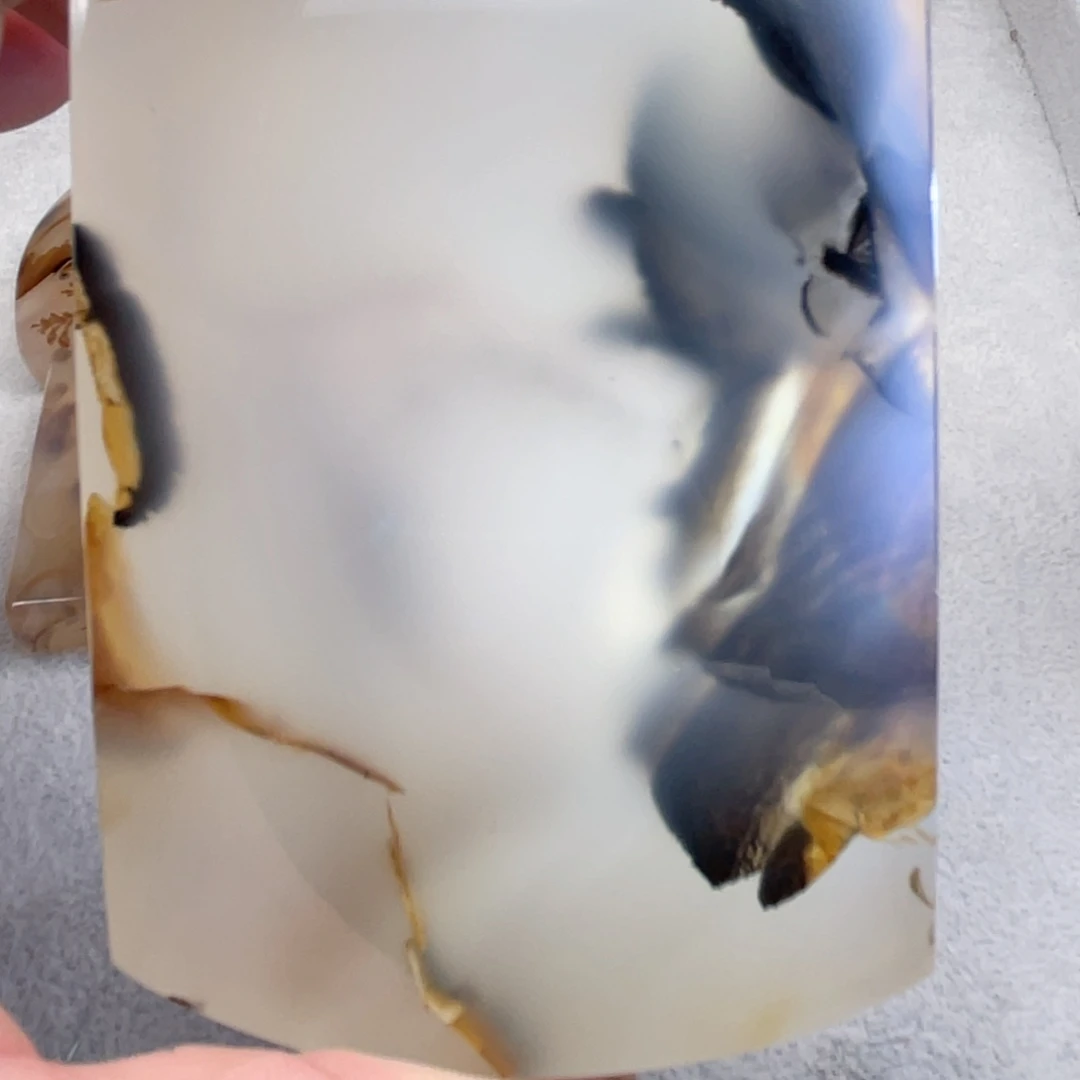 【闪购商品】玛瑙/玉髓颈饰合金井*