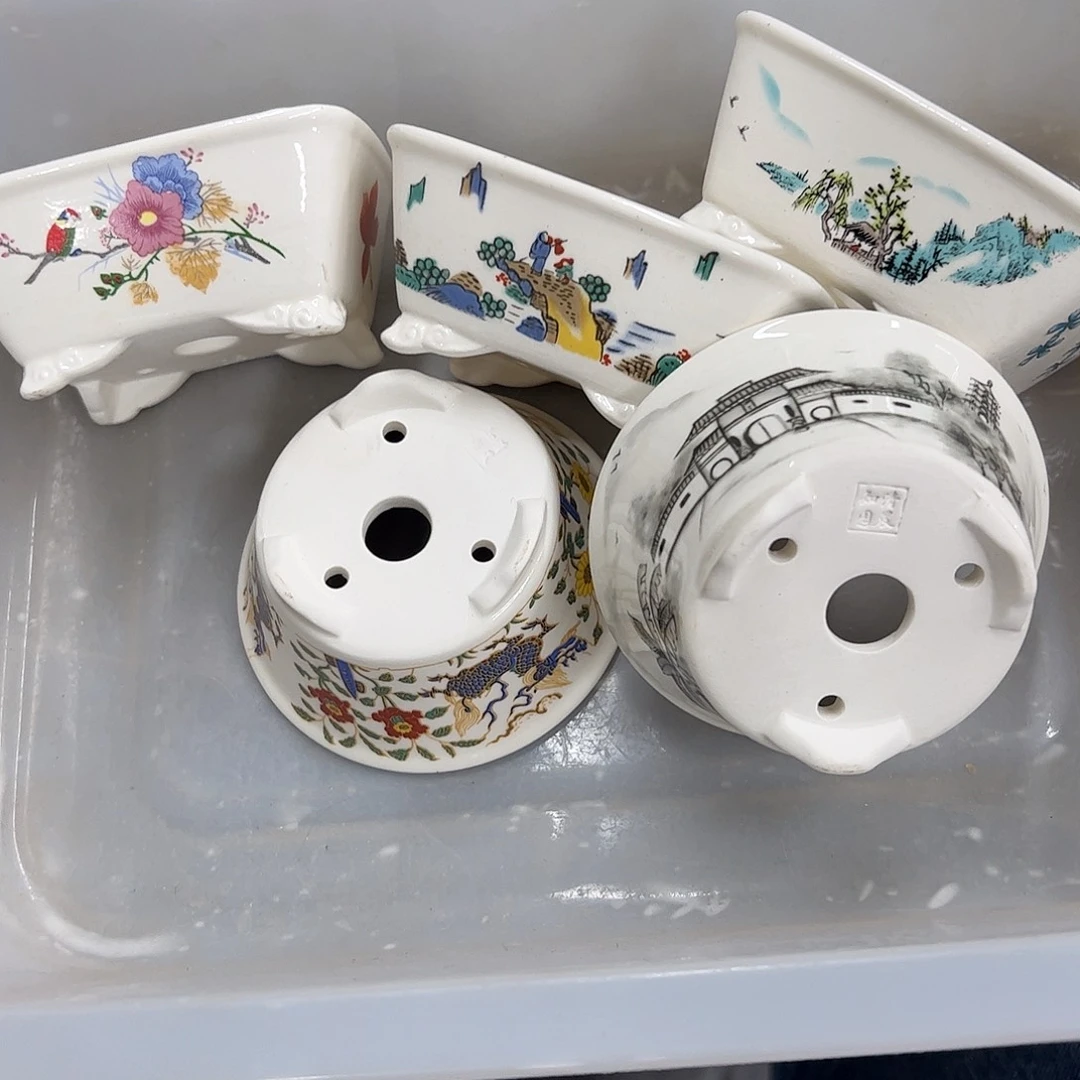 紫砂花盆屁*28号瑕疵5个