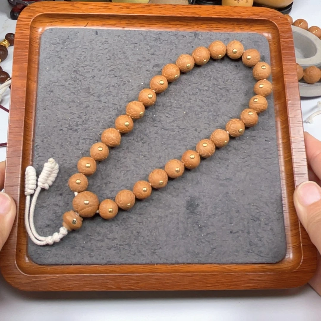 凤眼菩提手串C37-A50凤眼菩提11+同树镶嵌