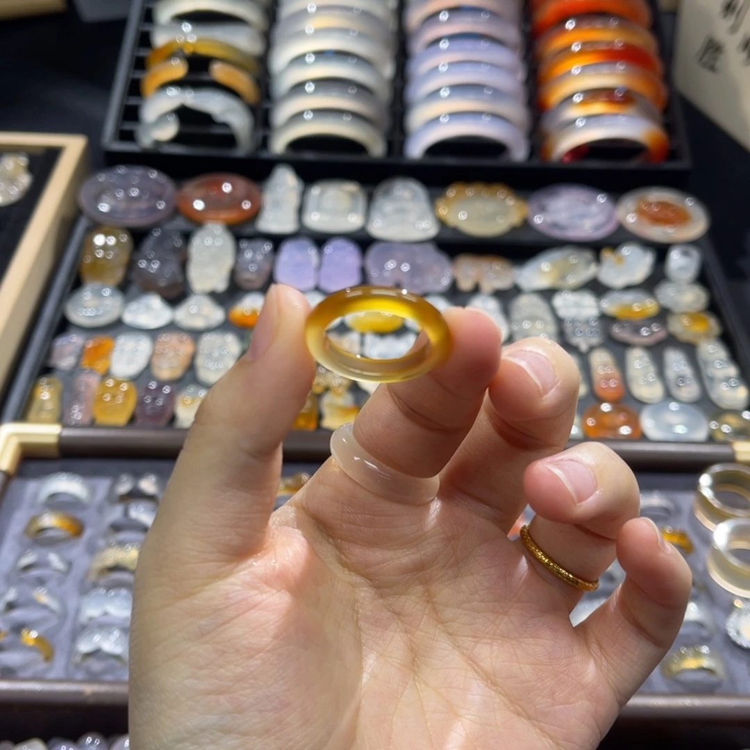 玛瑙/玉髓未镶嵌戒指