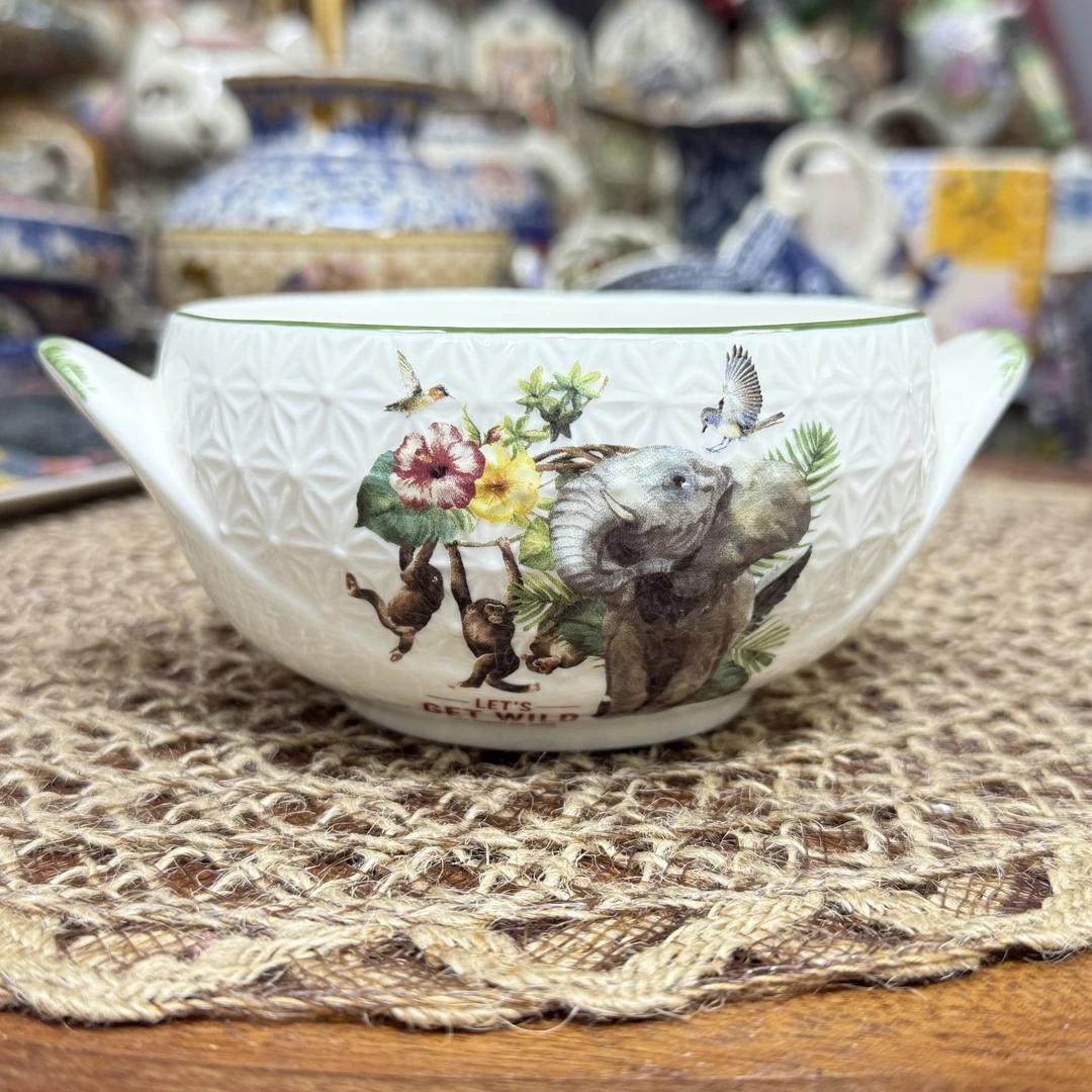 屋里进 双耳 碗