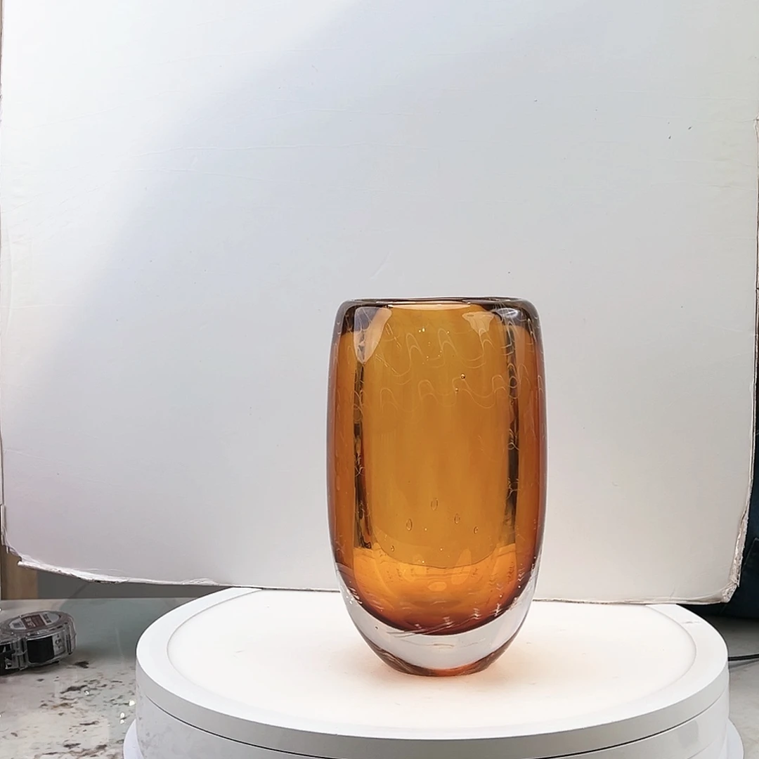 茶盏琉璃水晶花瓶