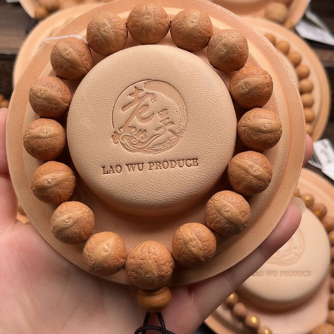 凤眼菩提手串精品16mm正圆玉化皮质单仓满分皮质