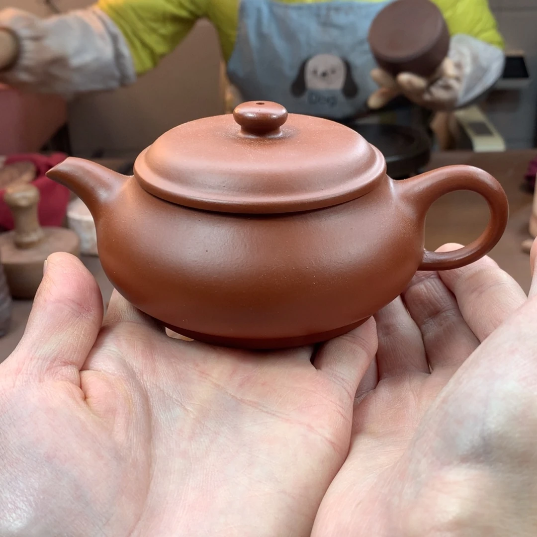 紫砂茶壶明炉 朱泥 180cc 周宜君