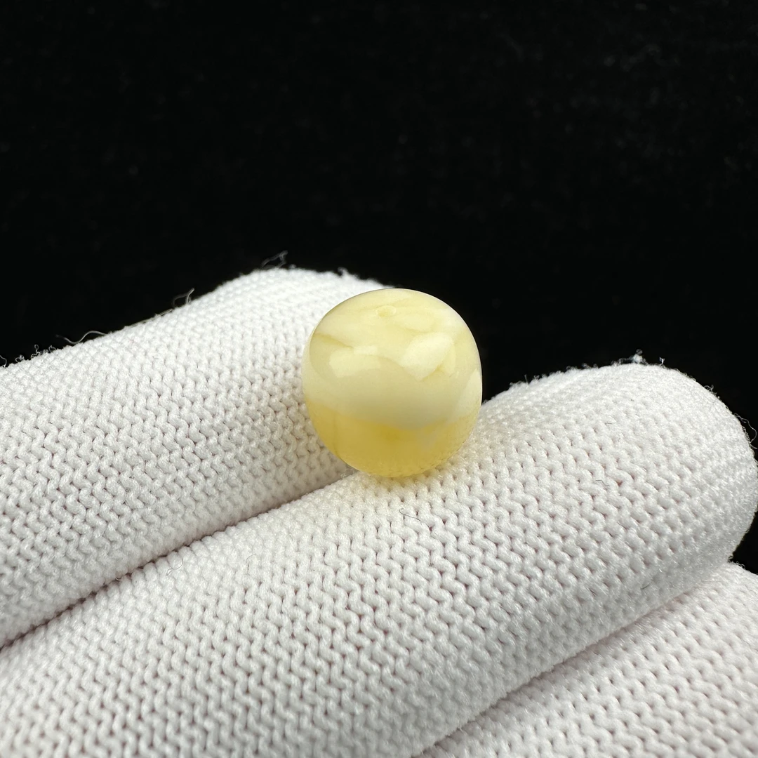 R9640天然蜜蜡俄料妖花墩子 11.6*10.7mm支持鉴定 假一罚四
