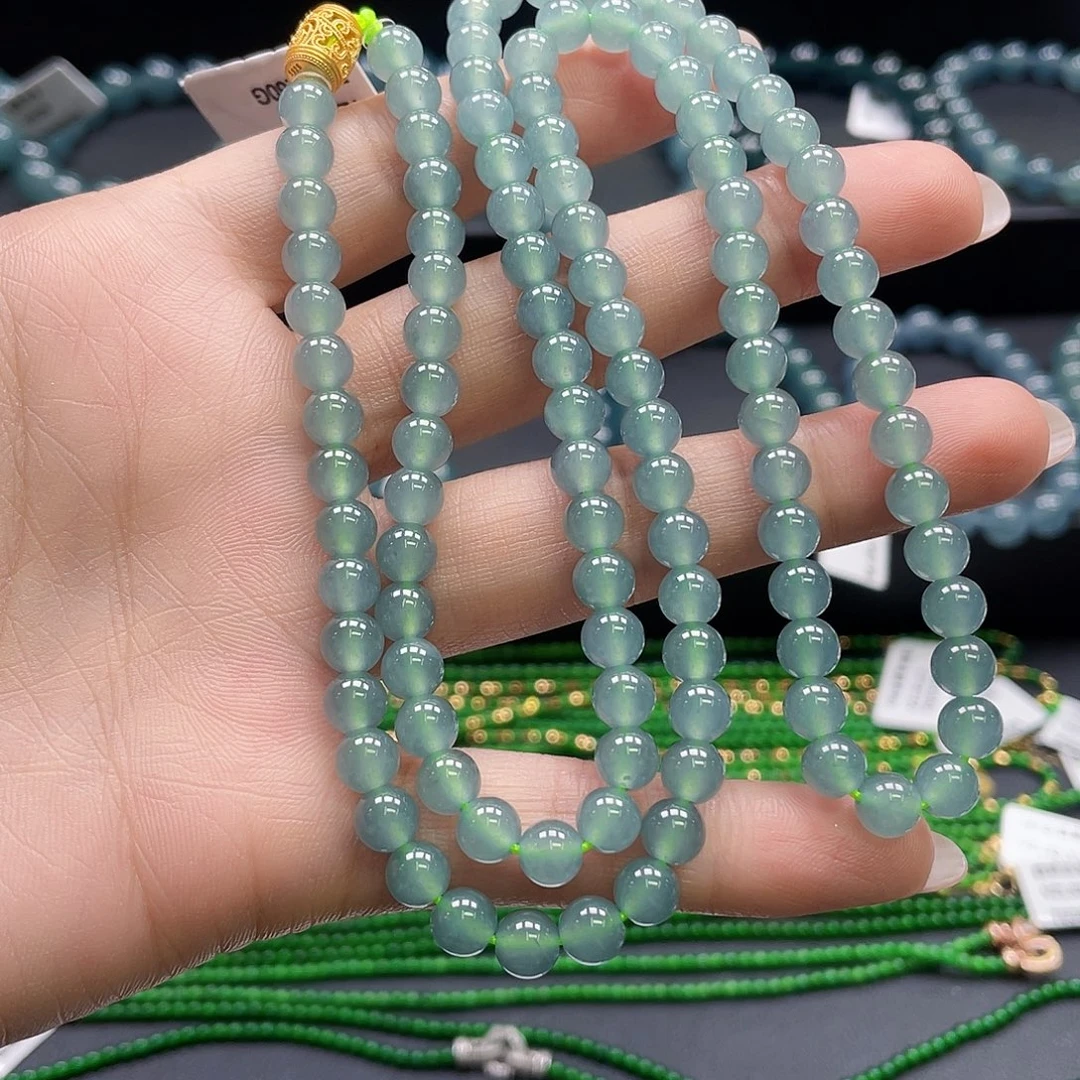 翡翠未镶嵌手链卡5.8