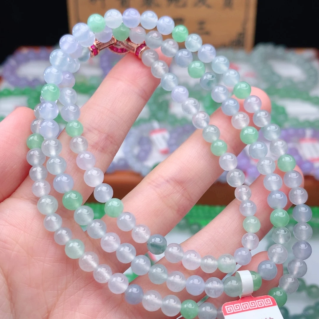 翡翠手链未镶嵌翡翠5.4mm