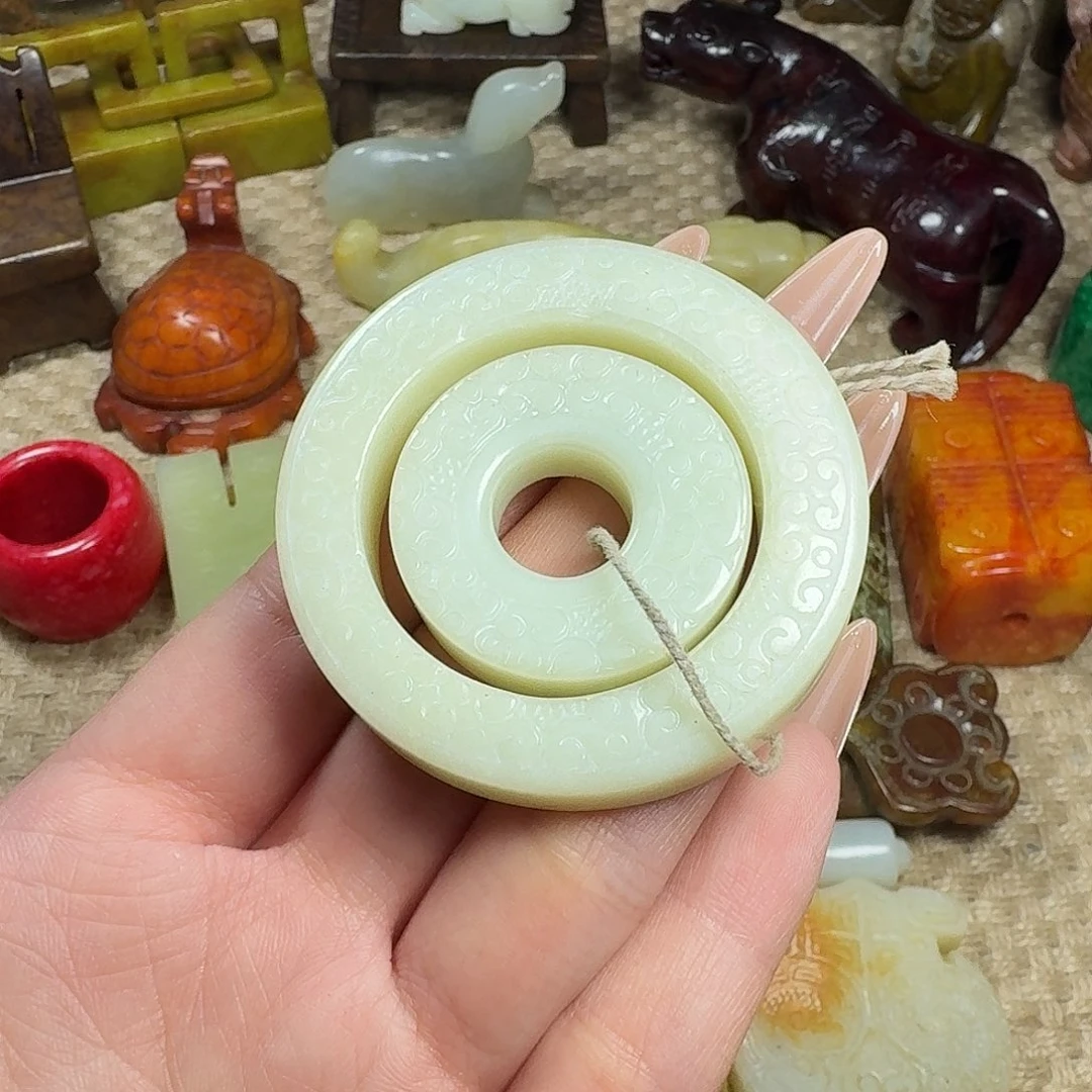 白玉菩提吊坠挂件