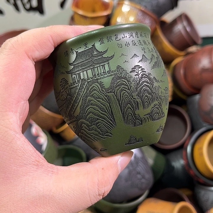 茶杯紫砂全手工紫砂主人杯