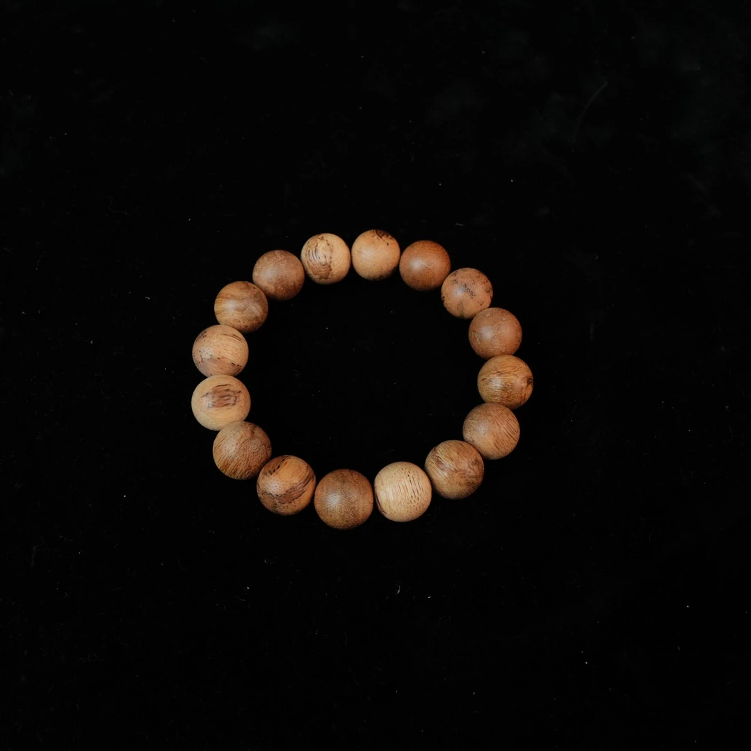 A5061文莱沉香金丝结软丝手串1.4cm 10.77g