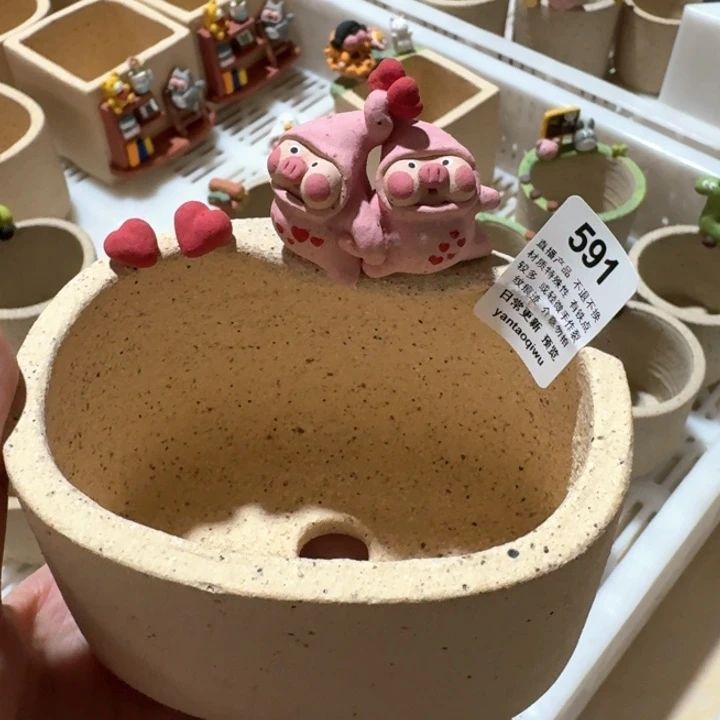 炏陶器物多肉花盆591