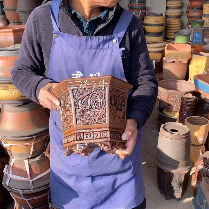 紫砂花盆紫砂花盆