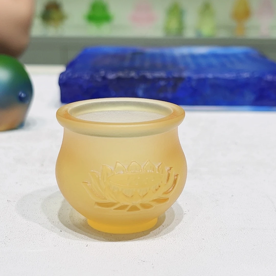 【闪购商品】手工艺品琉璃供水杯三个