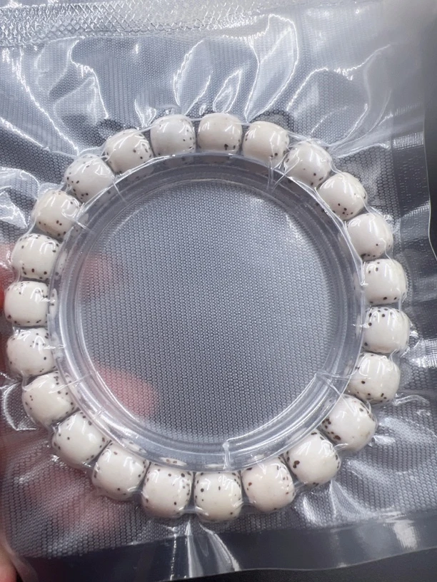 星月菩提精品原生态半臂大留白手串9.8/8.8高油高密易变色