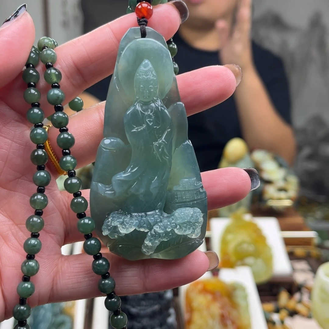 岫玉未镶嵌挂件挂件