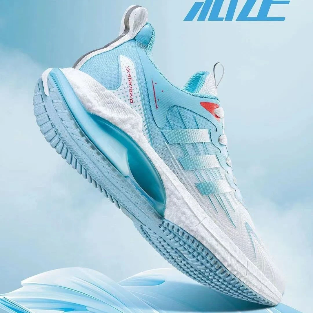 又又星男鞋透气休闲风网面鞋夏季跑鞋圆头青年时尚跑步男鞋