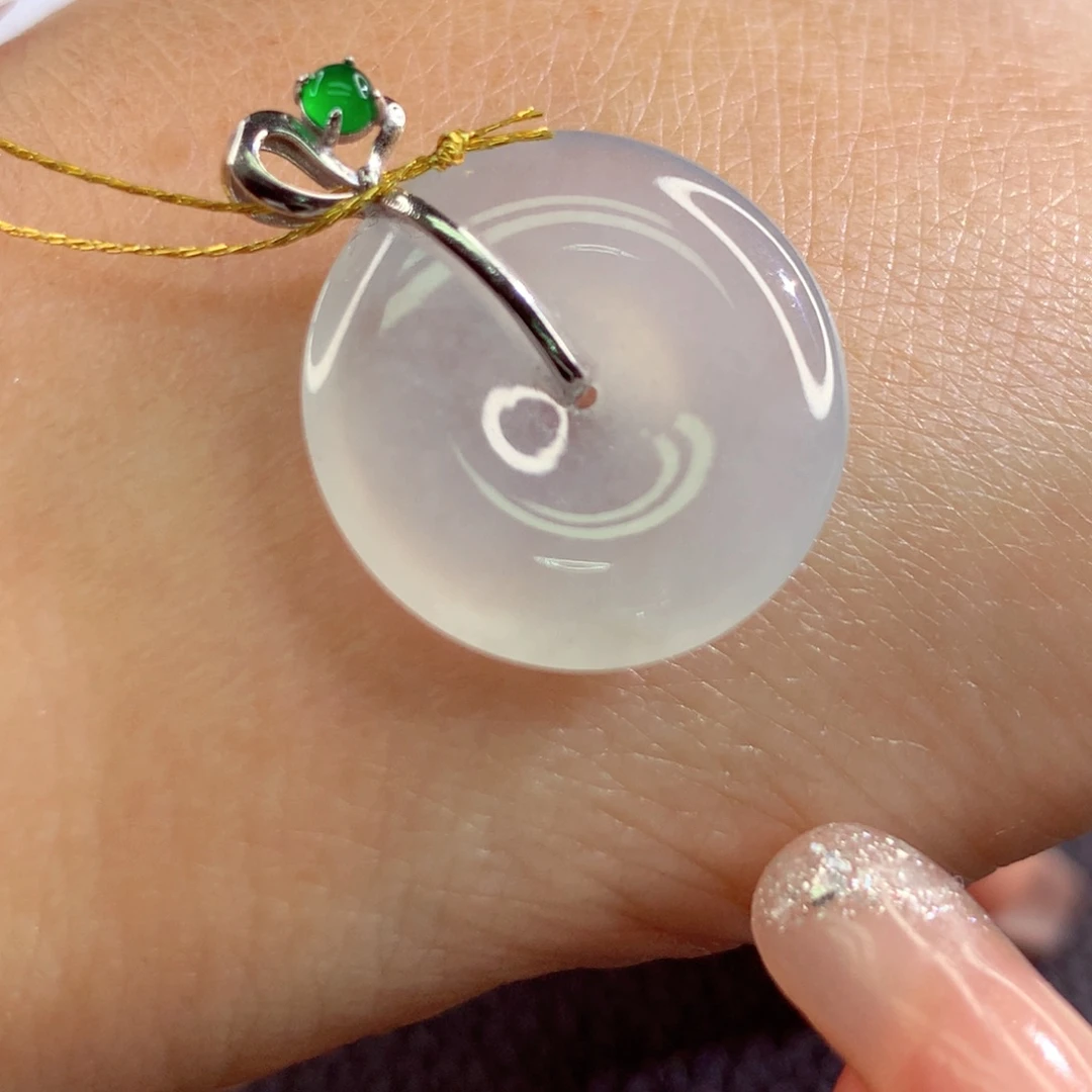 定制翡翠18K金镶嵌翡翠