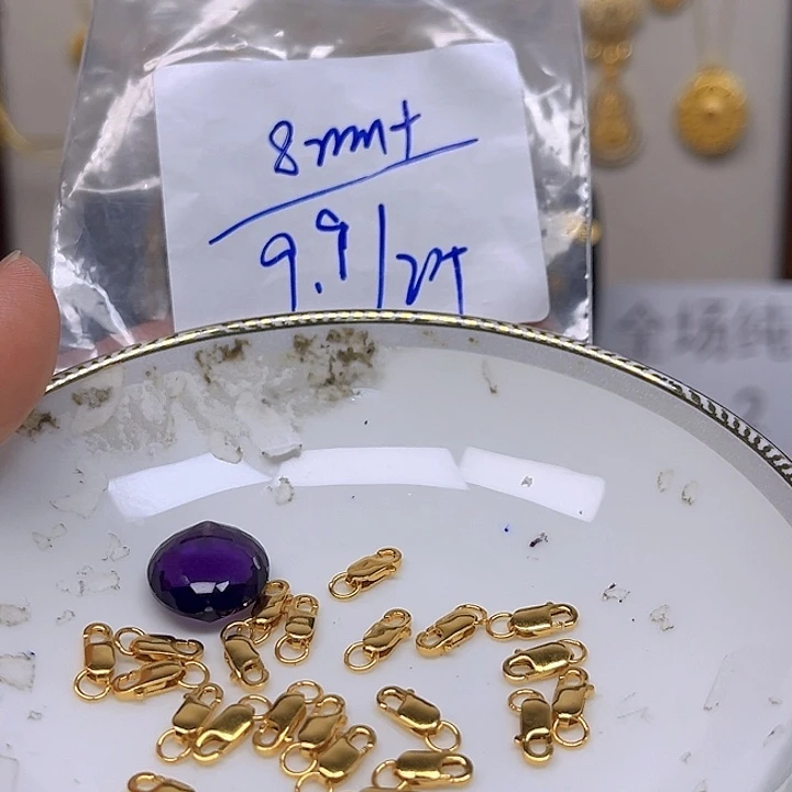 银S925镶嵌颈饰紫晶紫晶925镶嵌84
