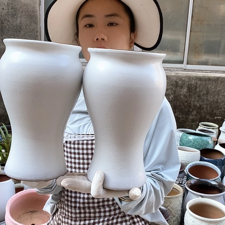 紫砂花盆正品口15高27