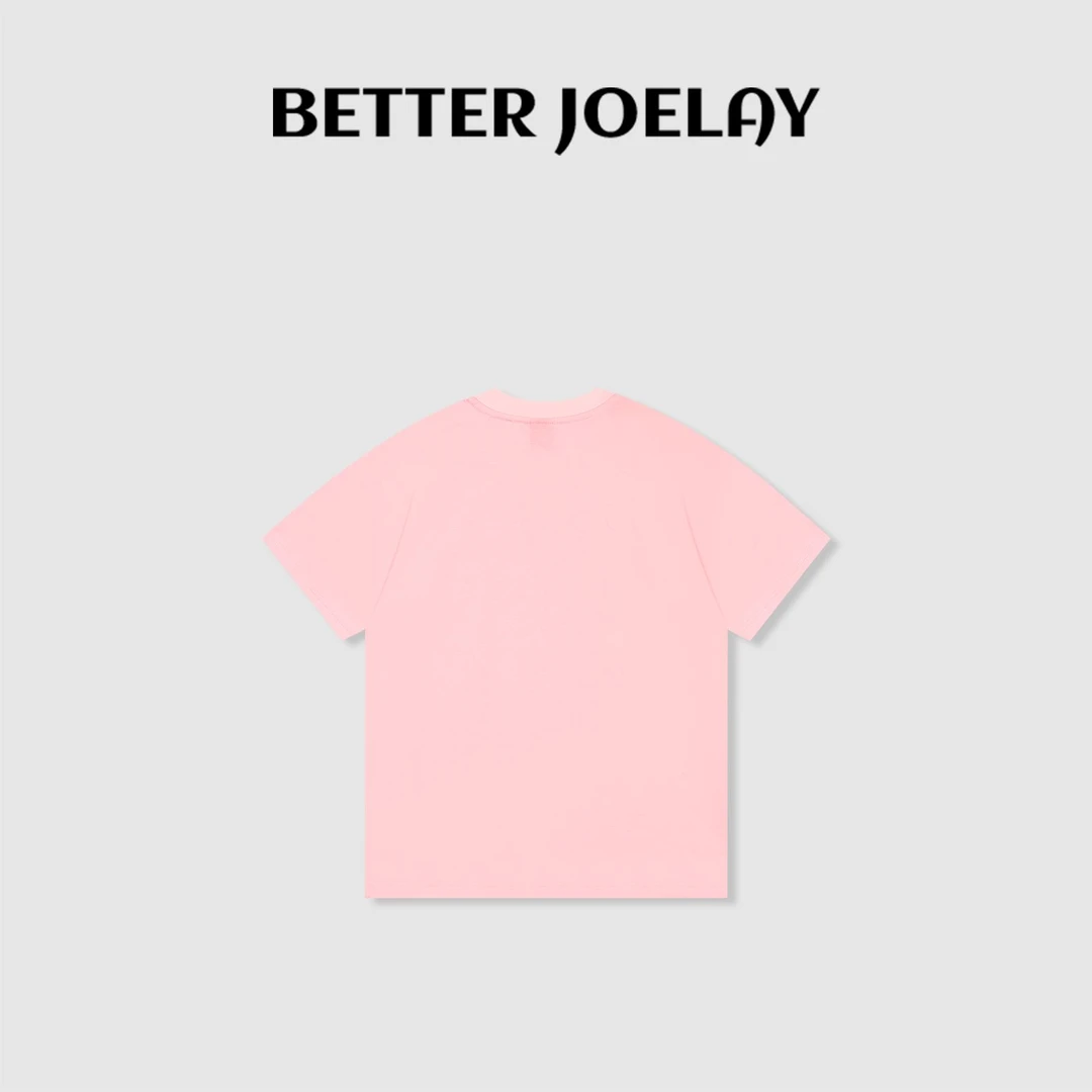 BETTER JOELAY-中版【爱心喷射】百搭纯色宽松T恤短袖休闲KH1687