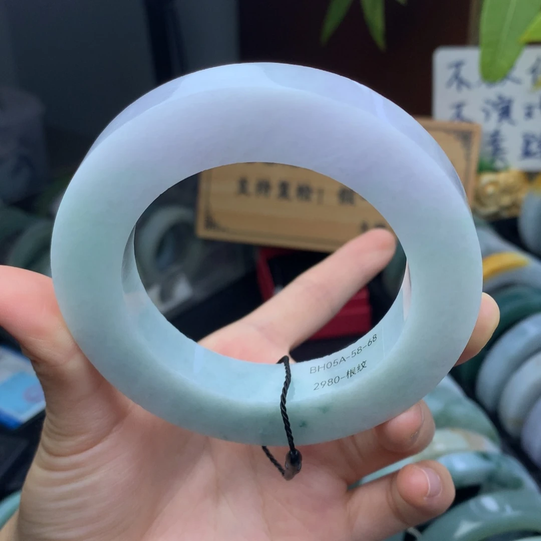 定制翡翠手镯未镶嵌定制不退不换58-68