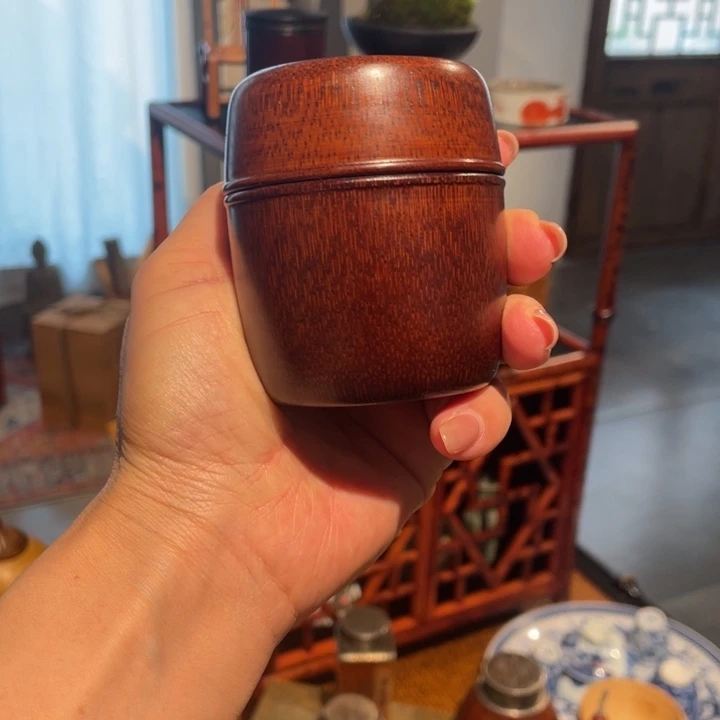 紫砂石头老竹根茶仓