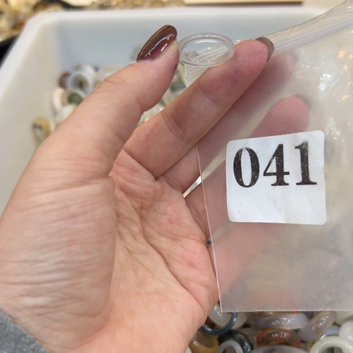 玛瑙/玉髓合金戒指41港12