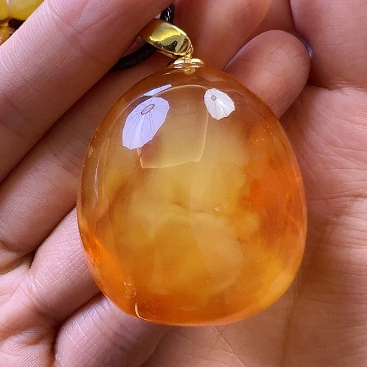 未镶嵌颈饰蜜蜡蜜蜡