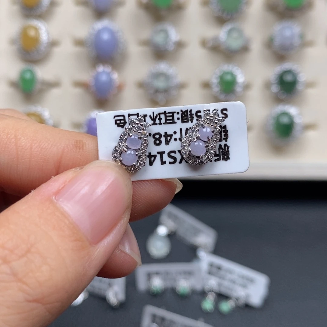 翡翠戒指银S925镶嵌每****?戒指