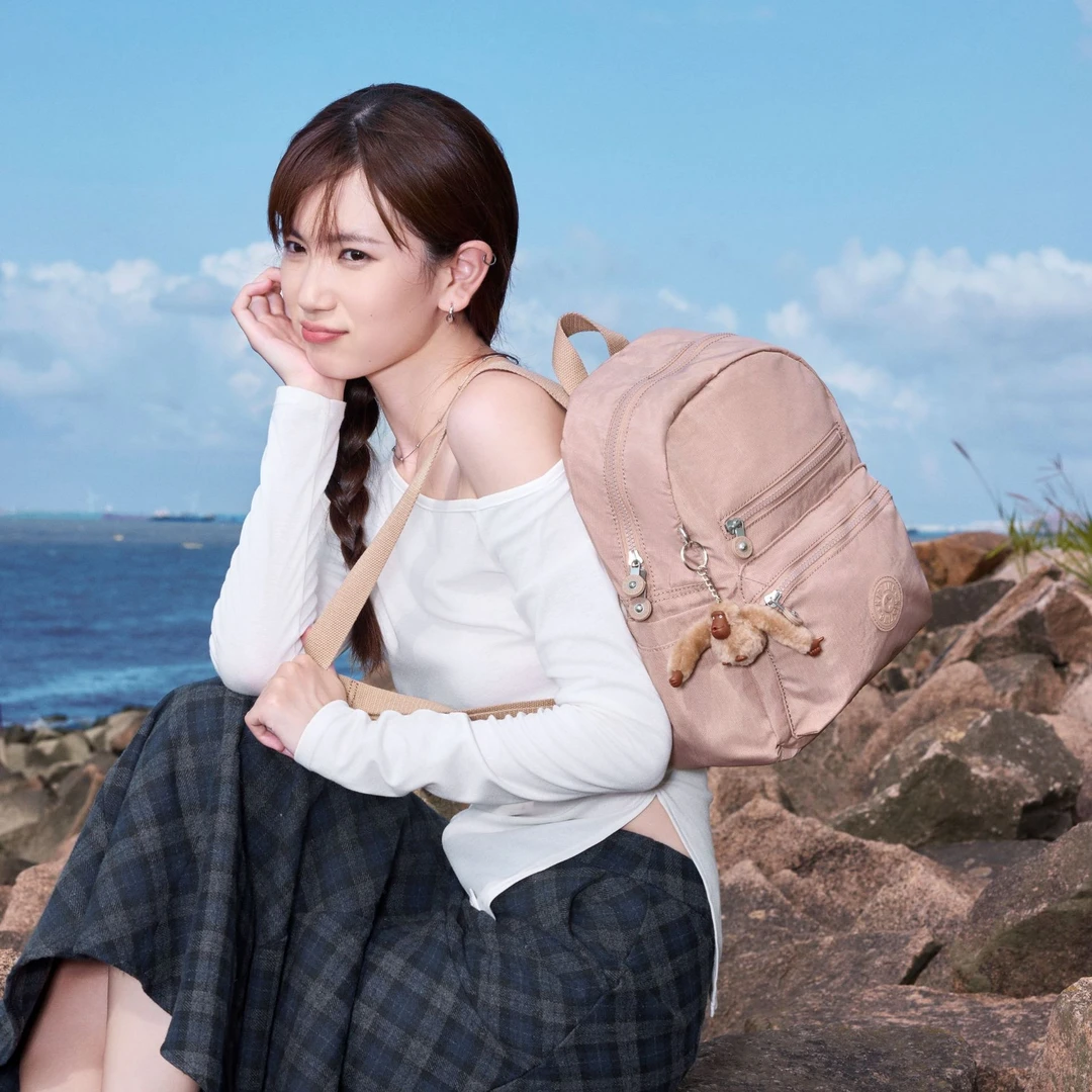 【暖系流光】Kipling2025秋冬新款时尚轻便电脑包双肩包女|JUDY M款