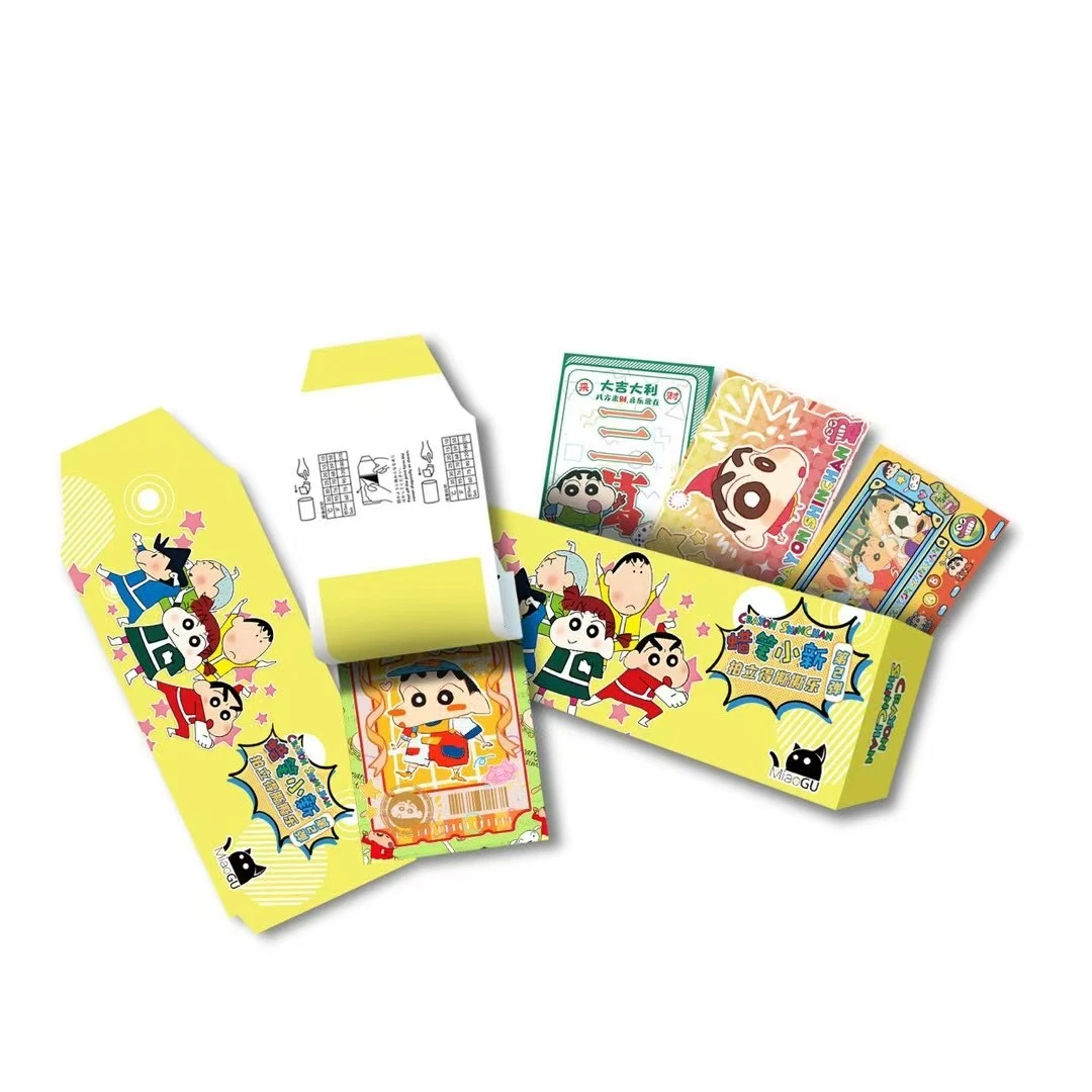 玩法合集 喵谷 蜡笔小新拍立得撕撕乐潮玩盲盒卡牌 第二弹