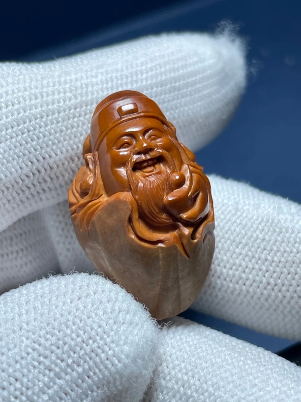 橄榄核手工雕单颗
