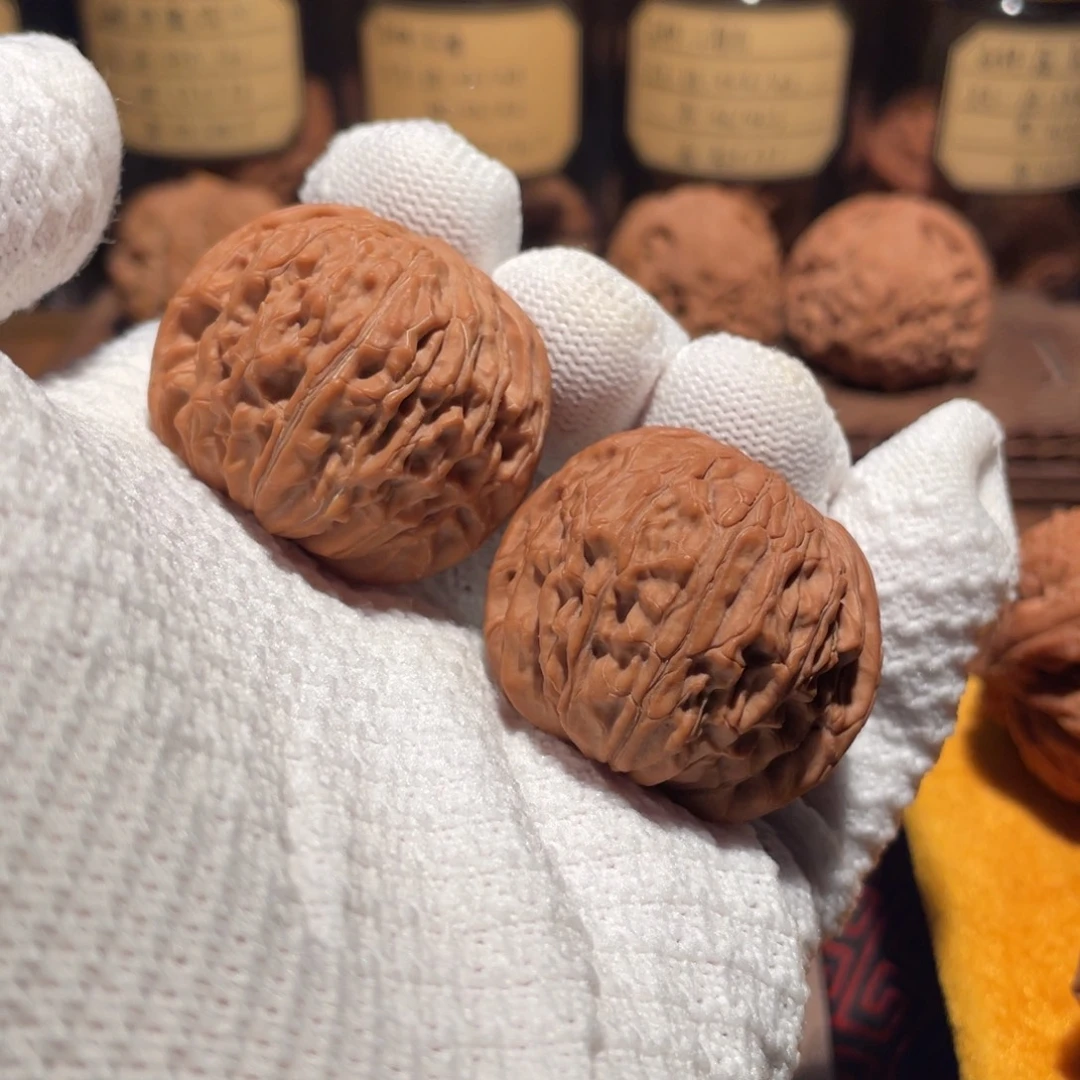 文玩核桃把件39山地磨