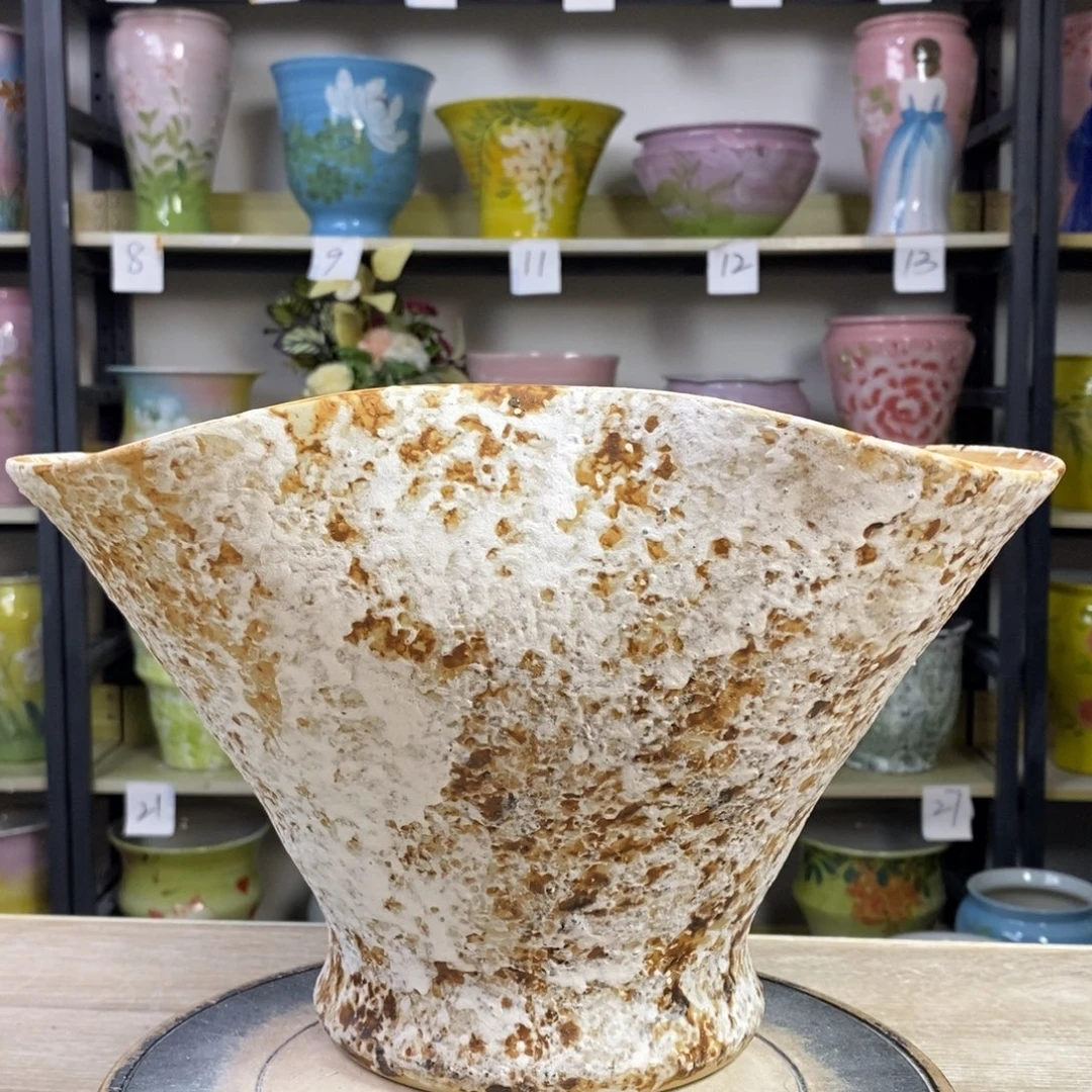 景德镇手工手绘陶瓷花盆